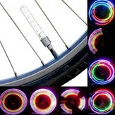 2 PCS 5 LED 8 Lumière clignotante soupape de bicyclette Lumière de roue de bicyclette